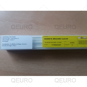 Baghete brazare CuZn40, Italia Ã¸3mm x 500mm